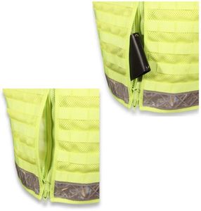 High Quality Multifunctional <b>Dog</b> Handler Safety <b>Vest</b> Front Zipper High Visibility Reflective Polyester Unisex Guard Uniform - Product Image 2
