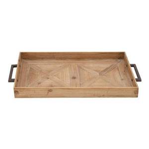 Plateau en bois de grande taille, fait main, gravé, écologique, recyclable, avec revêtement poudré, compatible lave-vaisselle et micro-ondes, pour la maison moderne - Product Image 1