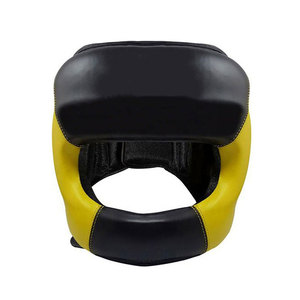Custom Boxing Headgear Shock Absorbing Leather <b>Head</b> Guard for Sparring <b>Training</b> and Competition - Product Image 1