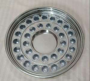 EXCLUSIVE Durable Stainless Steel Deluxe Communion Tray with <b>Mirror</b> Finish 33 Cups No Lid No Bottom Ring for Church Use - Product Image 4