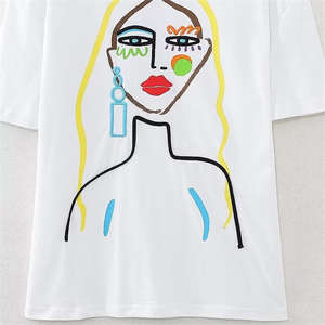 Camisetas Personalizadas para Mujer, Fabricante OEM, Camiseta de Algodón Premium, Tela Suave y Cómoda, Ideal para Marcas de Moda y Pedidos al por Mayor - Product Image 6