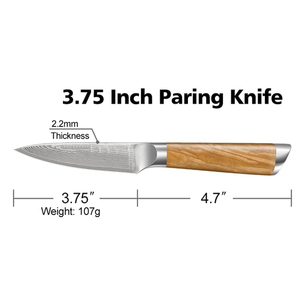 ชุดมีดเชฟเหล็กดามัสกัส ระดับมืออาชีพ เหมาะสำหรับเชฟ ร้านอาหาร และสตูดิโอทำอาหาร - Product Image 4