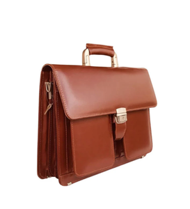 Bolsos para Portátil de Cuero Genuino, Impermeables, de Piel de Vaca, Bolsa de Mano para Portátil, Bolsa de Viaje para Computadoras con Bolsas de Almacenamiento - Product Image 1