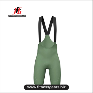 Cuissard de cyclisme personnalisé pour adultes unisexe, vert olive, dos en maille blanche, séchage rapide, Spandex Polyester, coupe ajustée, longueur courte - Product Image 3