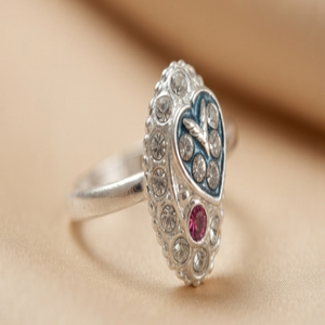 DIVYORO Women's Classic <b>Adjustable</b> Silver Artisanal Toe <b>Ring</b> - Product Image 3