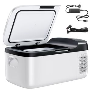 Frigorifero per Auto DC 12/24V AC100-240V con Controllo APP, Frigo Elettrico 4F 68F, Compressore da 16 Pollici, 4 Gradi F a 68 Gradi F, Frigo per Auto - Product Image 1