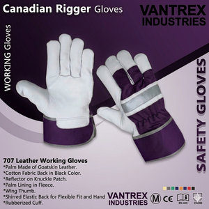 Custom Safety 707 Goat Leather <b>Working</b> <b>Gloves</b> with Touchscreen & <b>Thermal</b> Breathable Design for Ski Sports Outdoor Winter Use Can - Product Image 6