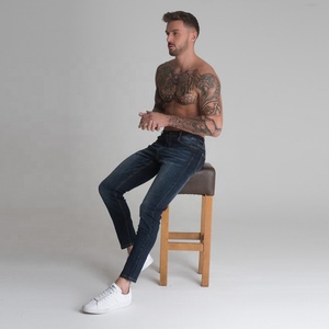 2021 New Design Fashion <b>Business</b> Men Style Slim Fitting Jeans Solid Color Men's Slim Fit Jeans OEM ODM <b>Service</b> - Product Image 3