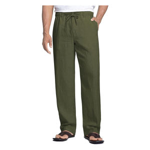 El Mejor Distribuidor del Mundo Ofrece Pantalones Casuales de Lino Ligeros de Corte Regular y Calidad Genuina para Hombre a un Precio Impresionante - Product Image 1