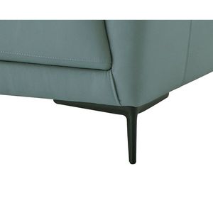 Mesut Salvia verde Top in pelle di grano con finitura nera elegante divano da soggiorno - Product Image 6