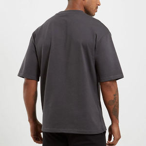 High Quality Blank Cotton StreetWear <b>Tshirt</b> Oversized Drop Shoulder T-shirt Custom Print logo HeavyWeight <b>White</b> T Shirt for Men - Product Image 3