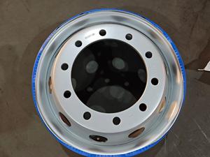 Velg Truk Foton CNDE Heavy Duty Baru, Aluminium Alloy Perak 22.5inchX8.25 10 Lubang - Product Image 2