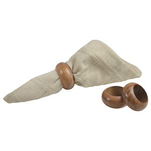Anillo para servilletas de madera de diseño antiguo, soporte de tela de varios colores para decoración de mesa de comedor, diseño de Hotel y vacaciones - Product Image 4