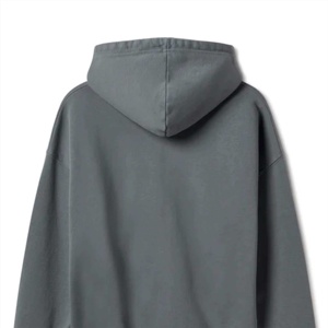 Custom Oversized <b>Lined</b> Hoodie 400 GSM Heavyweight Knitted <b>Fleece</b> 100% Cotton Winter Men Blank for Printing Bulk Wholesale - Product Image 3