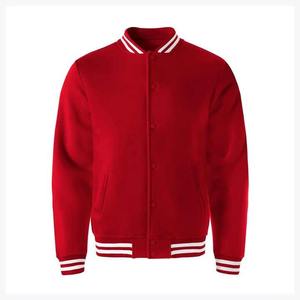 แจ็คเก็ตวาร์ซิตี้ผู้ชายคุณภาพสูงสำหรับฤดูหนาว คอตั้ง ปักโลโก้ด้านหน้าด้วยไหมเชนีลแบบกำหนดเอง ระบายอากาศได้ดี กันลม ขายส่ง - Product Image 1