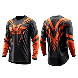 Motorcycle Auto Racing Wear Oversize 100% Polyester Motocross Jerseys Profession Customized Printing Motocross Jersey - Product Image 1