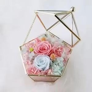 Classic Collection Metal & Glass Jewelry <b>Box</b> Premium <b>Trinket</b> Case for Jewelry Rings Earrings Necklace Bracelet Vanity Decor - Product Image 1