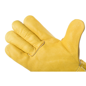 Nouveaux gants de soudage TIG en cuir de vachette jaune de 14 pouces avec doublure en Kevlar, vente chaude, gants de travail résistants à la chaleur pour soudeurs - Product Image 4