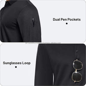 Polos de Hombre 100% Algodón, Manga Corta, Cuello y Puños Acanalados, Estilo Clásico para Golf - Product Image 5