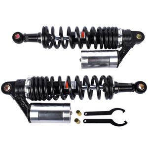 2 Amortiguadores Traseros de Aire Negros y Plateados de 340 mm (13.5 Pulgadas) Diseñados para Harley Sportster 883 1200 para Honda - Product Image 2