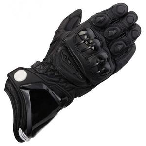 Gants de moto professionnels en cuir PU respirant, à doigts entiers, unisexes, avec protection des articulations en fibre de carbone, pour la conduite sportive - Product Image 3