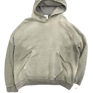 Fabricants de survêtements : Ensembles courts délavés au soleil, sweats à capuche et shorts de survêtement vintage personnalisés, survêtements déchirés délavés à l'acide pour hommes - Product Image 3