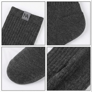 North Approach Crew <b>Socks</b> Solid Color <b>Breathable</b> Cotton Adult Autumn Casual <b>Socks</b> - Product Image 4