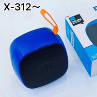 X312 Meilleur haut-parleur mobile sans fil d'extérieur, lecteur audio à basses profondes et volume élevé, format cylindrique, avec port USB, très vendu en Afrique