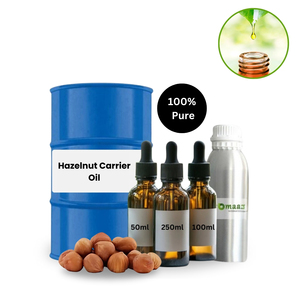 AROMAAZ INTERNATIONAL Pure <b>Hazelnut</b> Carrier Oil-Essential Oils Private Packaging for Skin Hydration & Moisturizing - Product Image 3