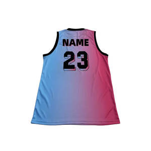 Camiseta de baloncesto transpirable de secado rápido con impresión por sublimación personalizada de alta calidad, conjuntos de uniformes de talla grande incluidos - Product Image 5