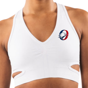 White Women's Comfortable Sports <b>Bra</b> Seamless Athletic <b>Bra</b> for Workout Training Running Yoga Fitness Gym Wear - Product Image 4