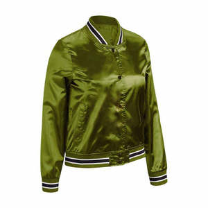 Veste en satin de soie pour femme, dernier design, séchage rapide, respirante, matelassée, nouvelle mode décontractée, service OEM, vente en gros - Product Image 6