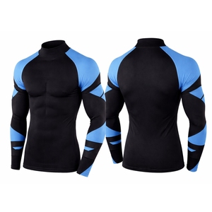 T-shirt de sport à manches longues pour homme, compression, imprimé par transfert thermique, personnalisable, séchage rapide, fitness et entraînement, Rash Guard OEM - Product Image 1