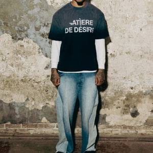 Camisetas y Sudaderas Personalizadas 100% Algodón con Logo Impreso, Diseño Oversize Vintage Urbano con Pedrería y Efecto Lavado - Product Image 3