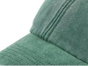 Casquette de baseball unisexe en coton noir vierge à 5 panneaux avec visière incurvée, réglable, personnalisable avec logo imprimé, vente en gros - Product Image 6