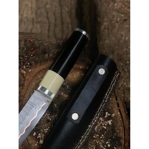 Cuchillo Jexmoo de Acero de Damasco Hecho a Mano con Funda de Cuero, Hoja de 13 Pulgadas con Empuñadura de Cuero Premium - Product Image 6