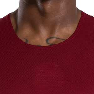 Men's Burgundy Red <b>Mesh</b> Tank <b>Top</b> Breathable Sleeveless Athletic Fitness Vest Gym Workout Training Summer Activewear - Product Image 4