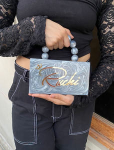 Exquisite Top Handle Resin <b>Clutch</b> Personalized Name Embroidered Hen Party <b>Bridesmaid</b> Waterproof <b>Clutches</b> <b>Bags</b> for Women 20 Pcs - Product Image 4