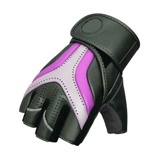 Guantes de Ciclismo Unisex, Medios Dedos, Antideslizantes, con Almohadillas en la Palma, Sin Dedos, Cortos, para Ciclismo de Montaña y Deportes - Product Image 1
