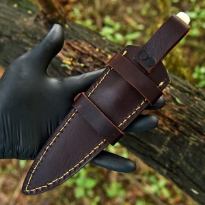 UA Supplies Mirror Polish Handmade Full Tang Carbon Steel Industrial Grade Outdoor Camping Hunting <b>Knife</b> Camel <b>Bone</b> <b>Handle</b> OEM - Product Image 5