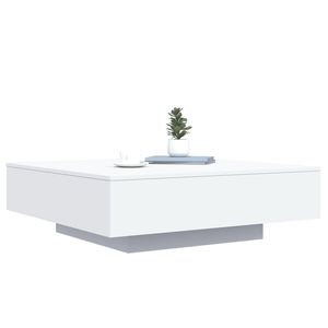 Tavolino in legno ingegnerizzato 39.4 bianco "x 39.4" x 12.2 "dimensioni - Product Image 4