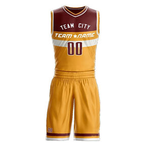 Uniformes de Baloncesto Personalizados de Primera Calidad, Antibacterianos, 100% Poliéster, Cuello en V, Servicio OEM - Product Image 5