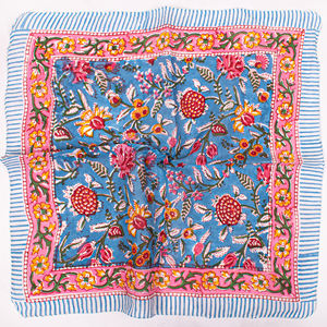 Colección Bohemia de Verano, Pañuelo Multicolor Estampado, Hecho a Mano, Estilo Lujoso, de Algodón Ecológico y Transpirable, para Cuello y Manos, Estilo Vintage - Product Image 4