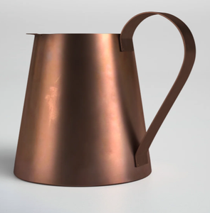 Carafe en cuivre minimaliste avec poignée, pichet décoratif pour servir, pour les intérieurs de cuisine modernes, pichet en cuivre au design minimaliste - Product Image 1