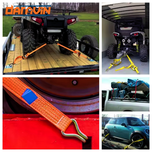 <b>Webbing</b> Tie Down Polyester Strap with No Hook 2inch 5Tons/50mm/10.3M Heavy Duty Cargo Lashing Ratchet <b>Webbing</b> - Product Image 2