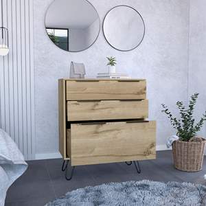Tiroir de commode en chêne clair Hartly pour chambre à coucher - Product Image 5