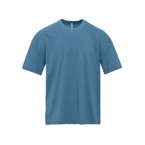 Camisetas de Cuello Redondo, Manga Corta, Estilo Ajustado, Mezcla de Algodón Suave, Color Cómodo, 60% Algodón, 40% Poliéster, Tejido Jersey - Product Image 1