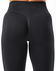 Legging de yoga pour femme de haute qualité, taille mi-haute, uni, sans couture, respirant, léger, en Spandex/Nylon, séchage rapide, facile à porter, prix bas - Product Image 5
