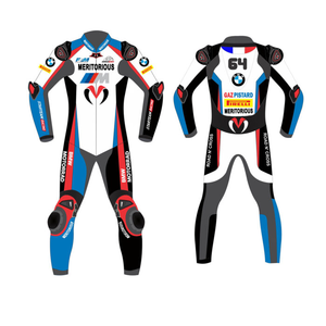 Unisex Cowhide/Kangaroo Custom Leather Motorcycle One Piece Racing Suit Jumpsuit/Traje with Hump CE <b>Level</b> 2 Protective Armored - Product Image 1