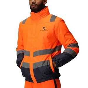 Chaqueta de Trabajo de Alta Visibilidad Impermeable para Hombre, Reflectante, de Invierno, de Seguridad, Cortavientos 2026 - Product Image 4